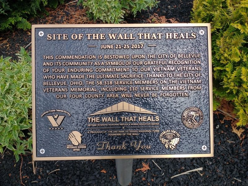 Site of The Wall That Heals Marker image. Click for full size.
