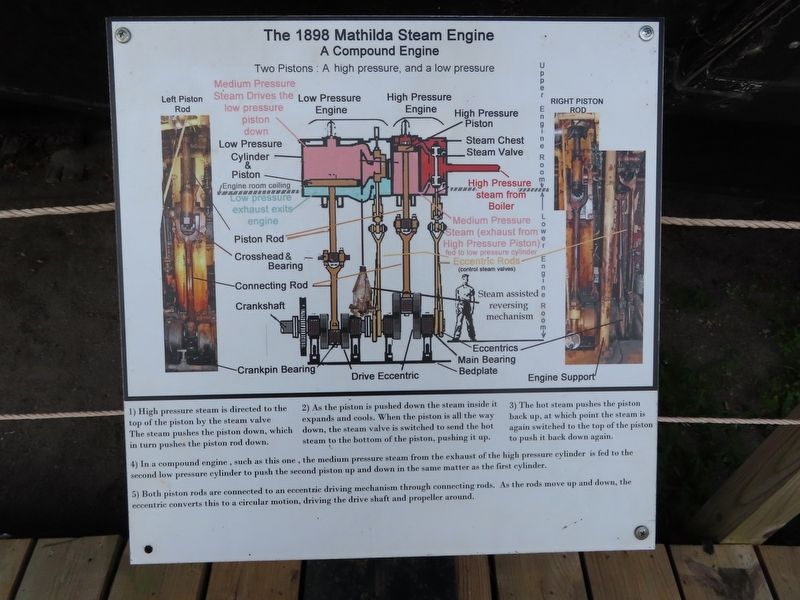 1898 Mathilda Steam Engine Marker image. Click for full size.