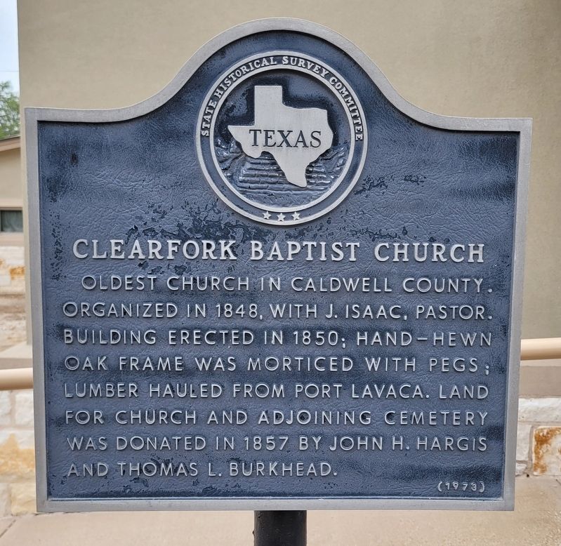Clearfork Baptist Church Marker image. Click for full size.