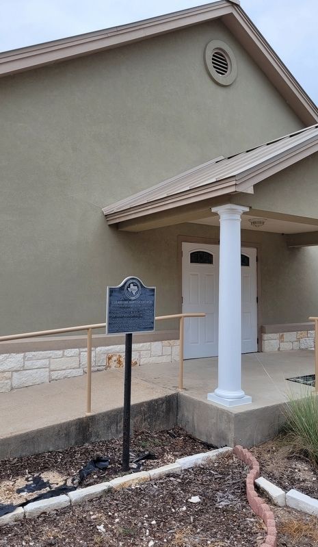The Clearfork Baptist Church and Marker image. Click for full size.