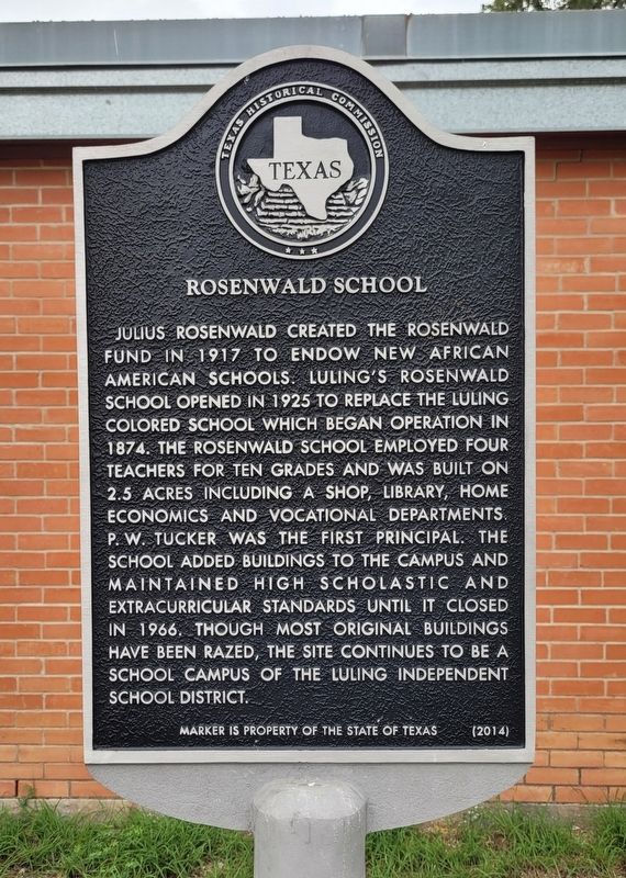 Rosenwald School Marker image. Click for full size.