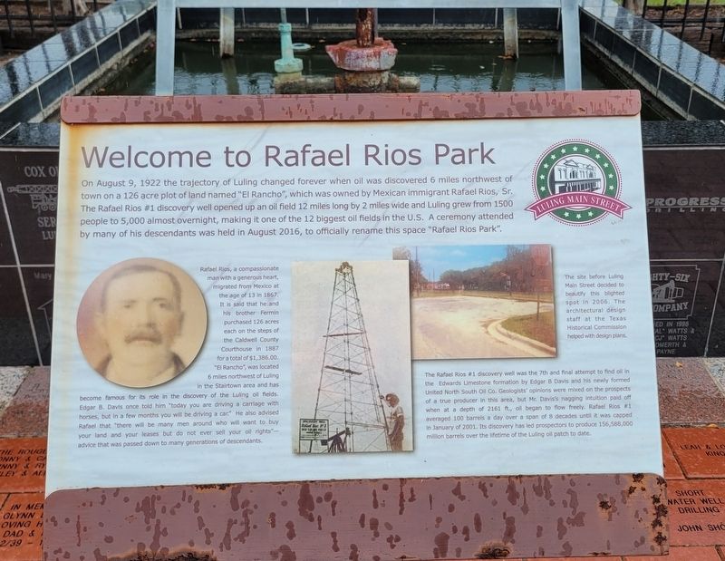 Welcome to Rafael Rios Park Marker image. Click for full size.