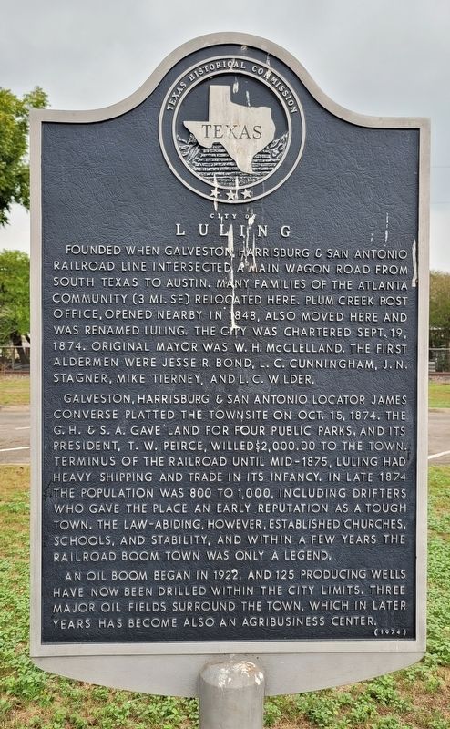 City of Luling Marker image. Click for full size.