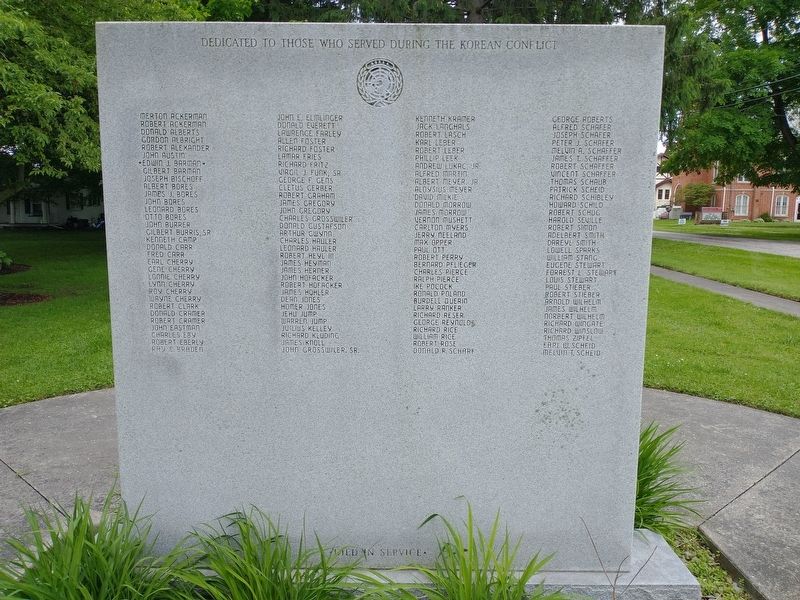 Monroeville Korean Conflict Memorial image. Click for full size.