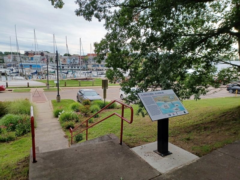 A Historic Harbor Marker image. Click for full size.