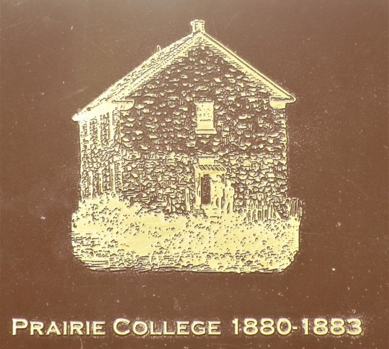 Prairie College Marker image. Click for full size.