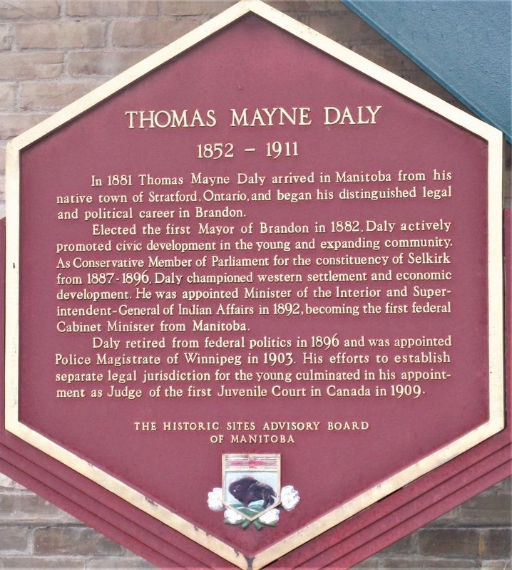 Thomas Mayne Daly Marker image. Click for full size.