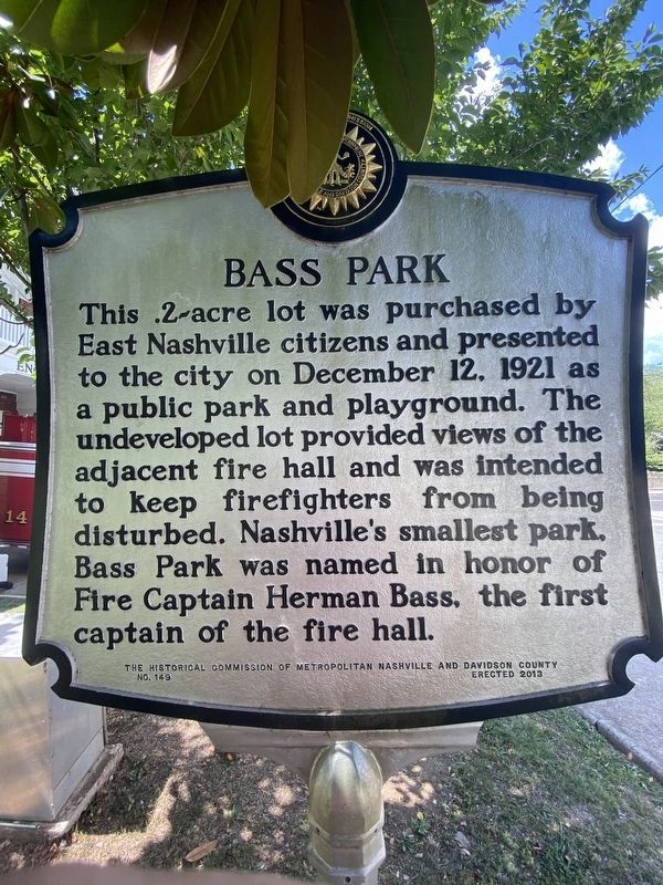 Bass Park Marker image. Click for full size.