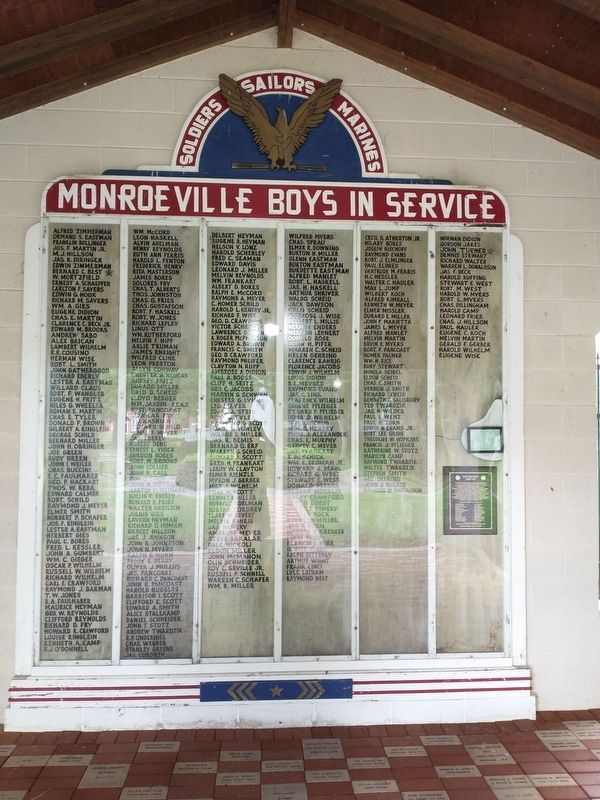 Monroeville World War II Memorial image. Click for full size.