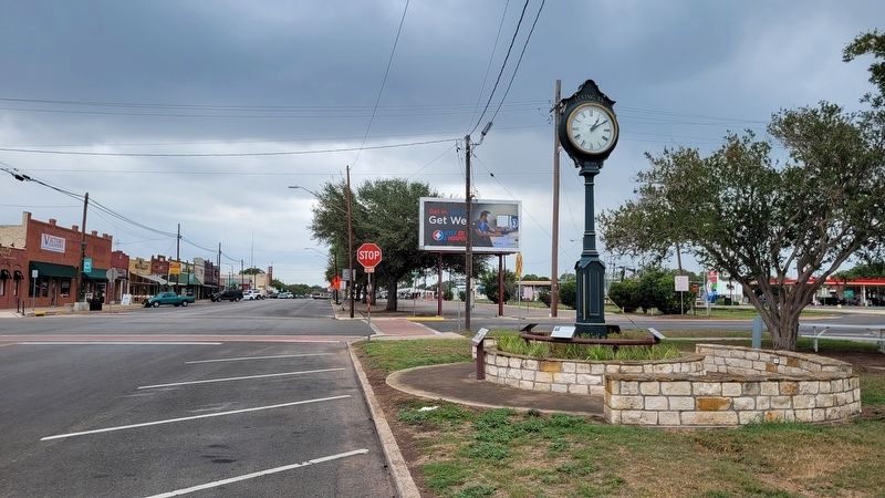 The view of the Robert "Skip" Rutherford Marker from the street image. Click for full size.