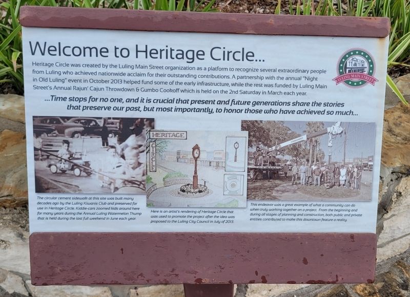 Welcome to Heritage Circle... Marker image. Click for full size.