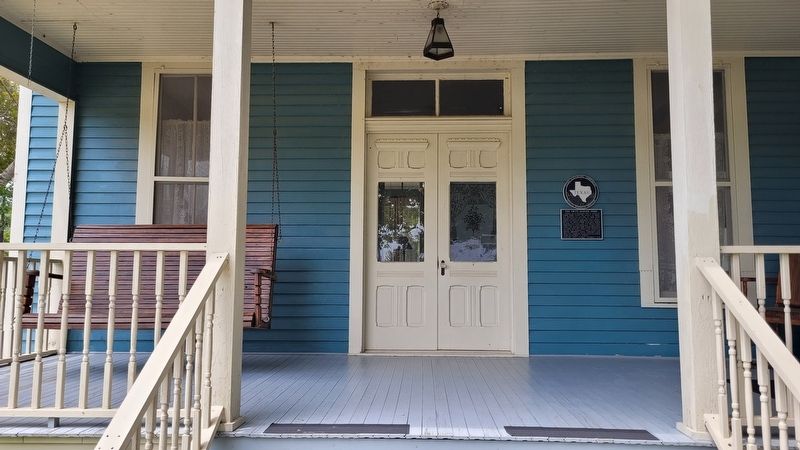 The front entrance to the Fritz Zedler Home and Marker. Click for full size. The front entrance to the Fritz Zedler Home and Marker image. Click for full size.