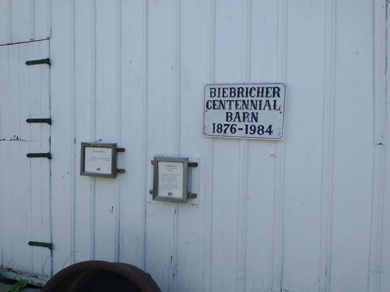 Biebricher Centennial Barn Marker image. Click for full size.