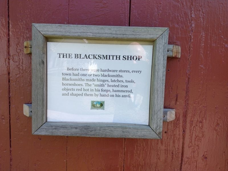 The Blacksmith Shop Marker. Click for full size. The Blacksmith Shop Marker image. Click for full size.