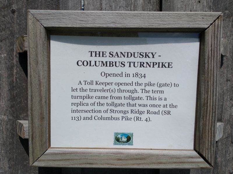 The Sandusky-Columbus Pike Marker image. Click for full size.