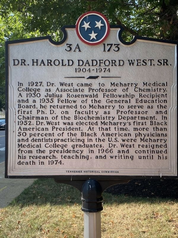 Dr. Harold Dadford West, Sr. Marker image. Click for full size.