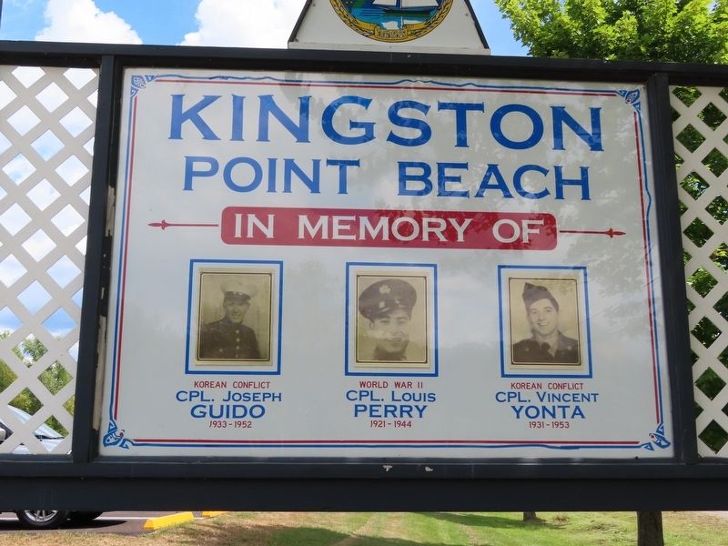 Kingston Point Beach Marker image. Click for full size.