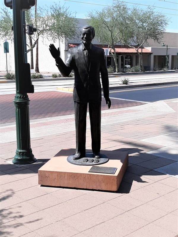 Wayne C. Pomeroy Statue and Marker image. Click for full size.