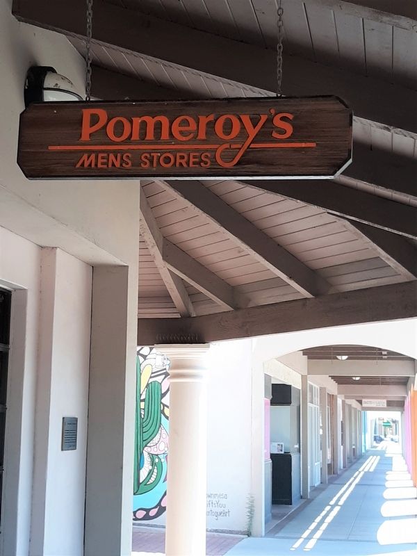 Pomeroy's Men's Store Sign Above Entrance image. Click for full size.