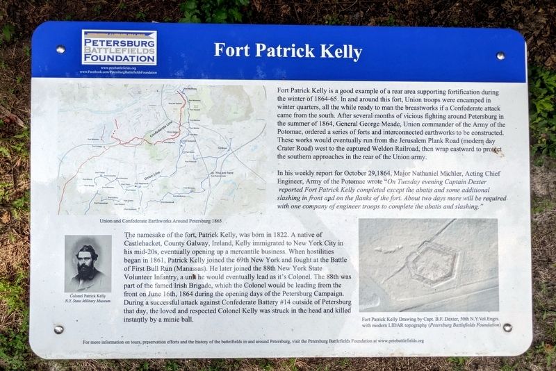 Fort Patrick Kelly Marker image. Click for full size.