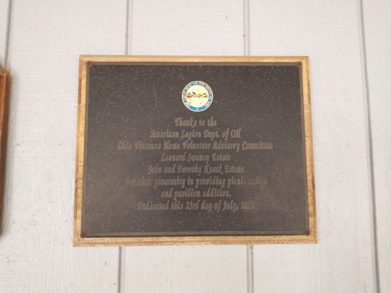 Veterans Pavilion Marker image. Click for full size.