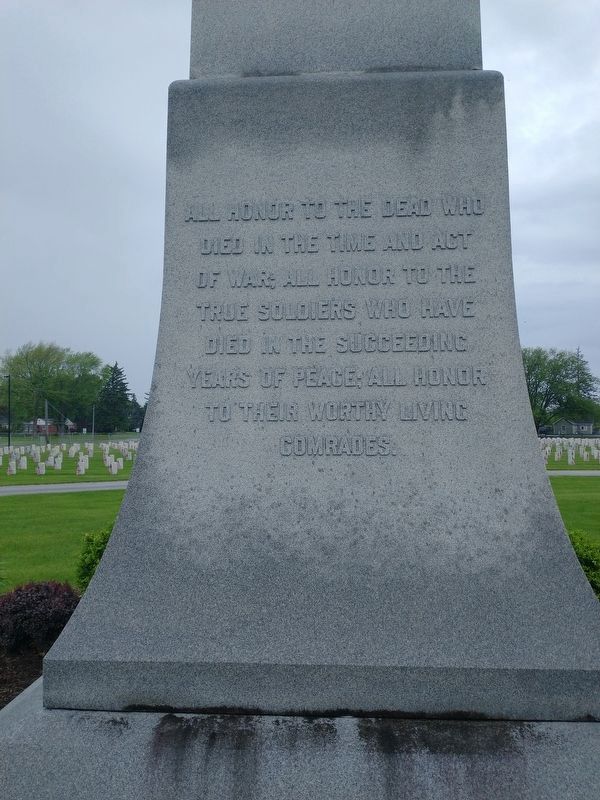 Ohio Veterans Home Civil War Memorial image. Click for full size.