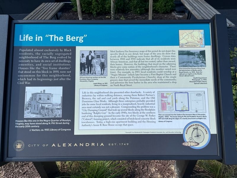 Life in "The Berg" Marker image. Click for full size.