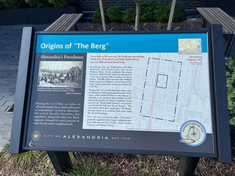 Origins of "The Berg" Marker image. Click for full size.