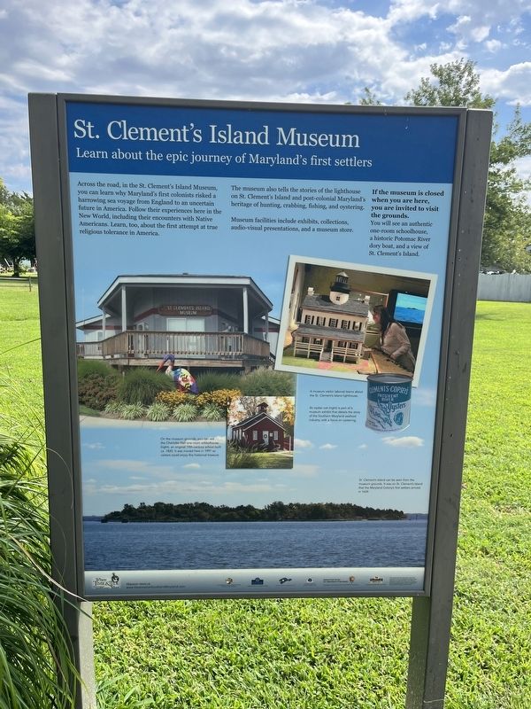 St. Clement's Island Museum Marker image. Click for full size.