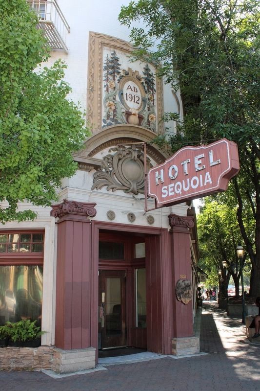 Hotel Sequoia Entrance image. Click for full size.
