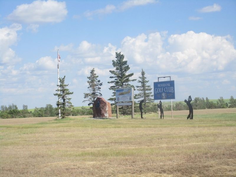 Mossbank Gunnery School Marker image. Click for full size.