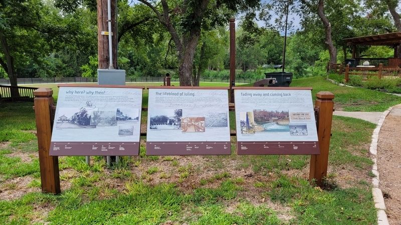 The Lifeblood of Luling Marker is the marker in the middle of the three markers image. Click for full size.