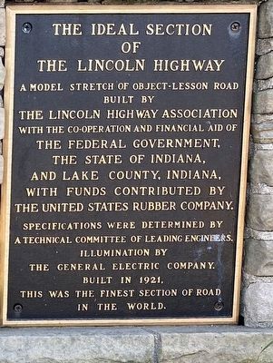 The Ideal Section Of The Lincoln Highway Marker image. Click for full size.