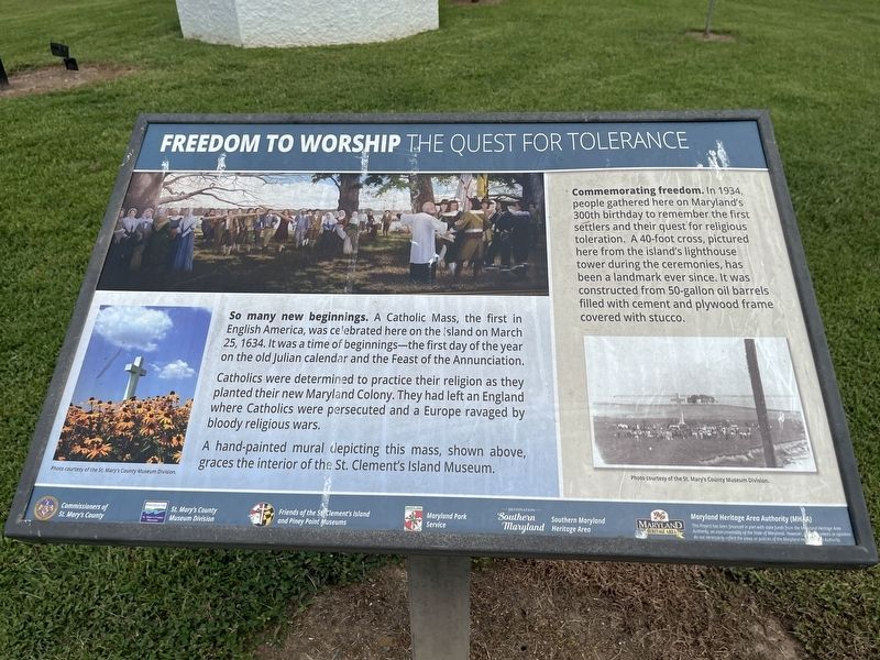 Freedom to Worship Marker image. Click for full size.