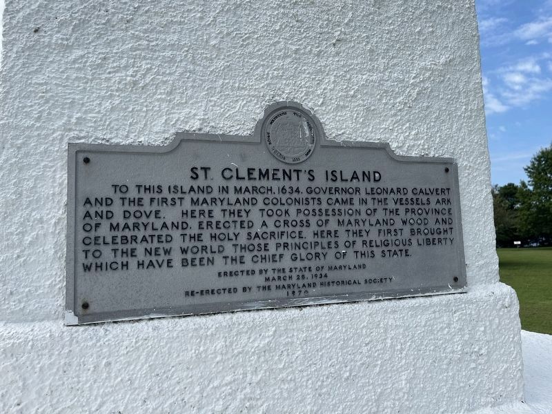 St. Clement's Island Marker image. Click for full size.