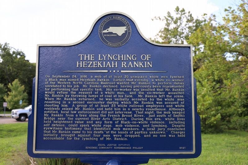 The Lynching of Hezekiah Rankin Marker image. Click for full size.