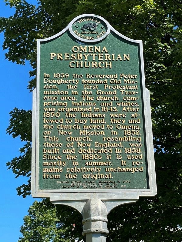 Omena Presbyterian Church Marker image. Click for full size.
