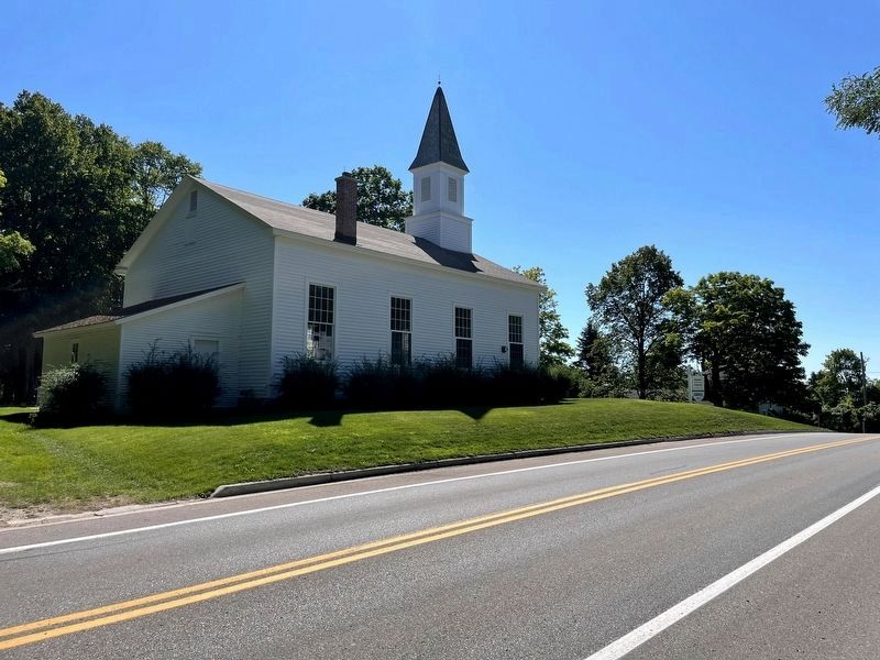 Omena Presbyterian Church and Marker image. Click for full size.