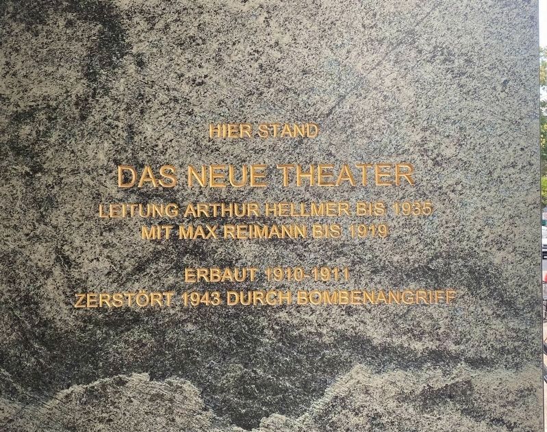Das Neue Theater/ The New Theatre Marker image. Click for full size.