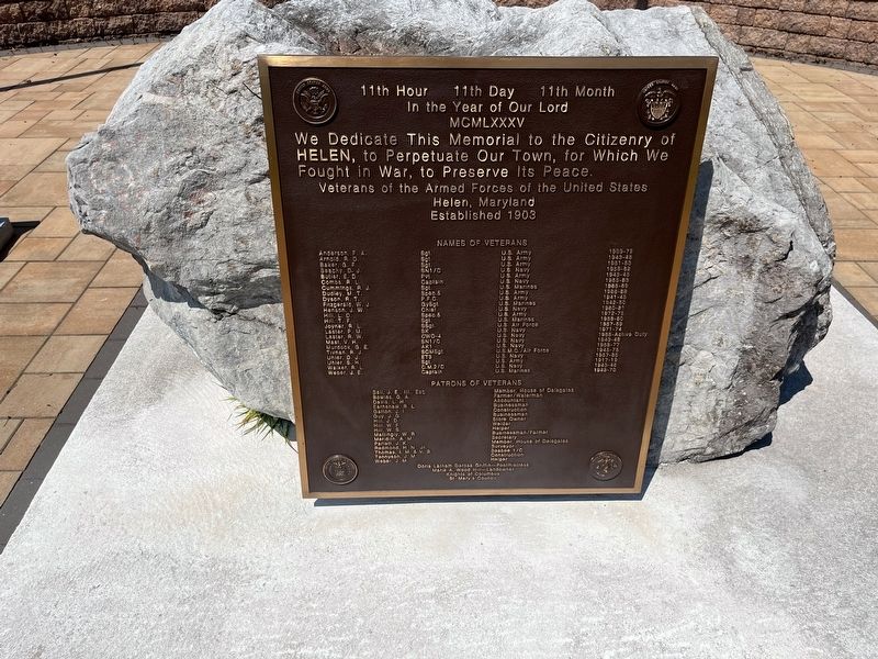 Veterans of Helen Memorial image. Click for full size.