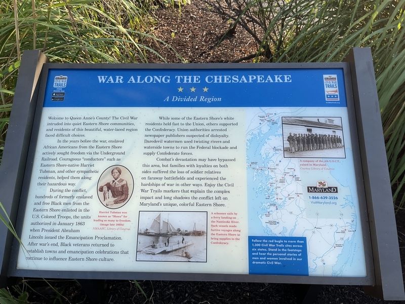 War Along the Chesapeake Marker image. Click for full size.