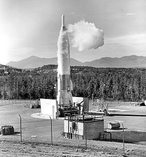 556th Strategic Missile Squadron SM-65F Atlas No. 100 at Site 6, Au Sable Forks NY image. Click for full size.