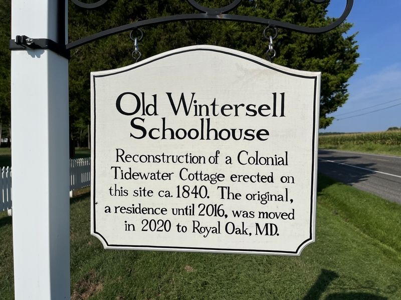 Old Wintersell Schoolhouse Marker image. Click for full size.