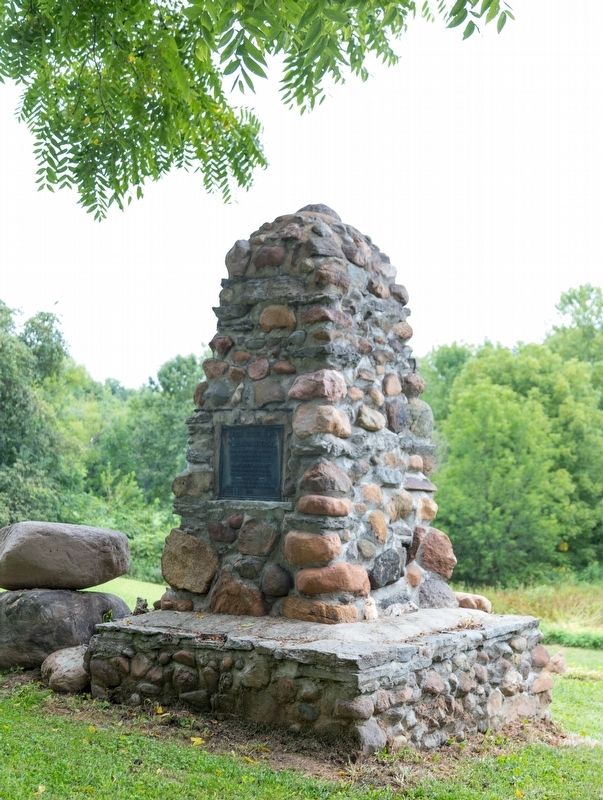 Xenia State Road Old Indian Trail Monument image. Click for full size.