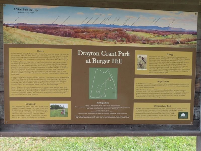 Drayton Grant Park at Burger Hill Marker image. Click for full size.