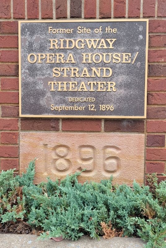 Ridgway Opera House Marker. Click for full size. Ridgway Opera House Marker image. Click for full size.