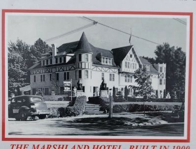 Marker detail: The Marshland Hotel� Built in 1900 image. Click for full size.