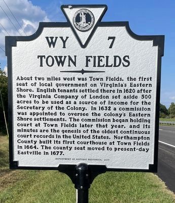 Town Fields Marker image. Click for full size.