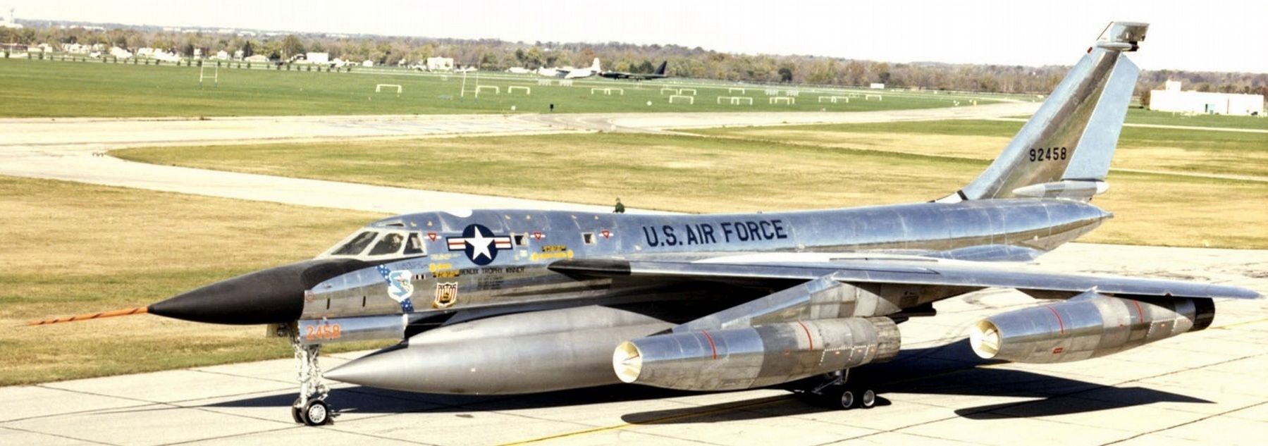 43rd Bombardment Wing Convair B-58 Hustler at the National Museum of the United States Air Force. image. Click for full size.
