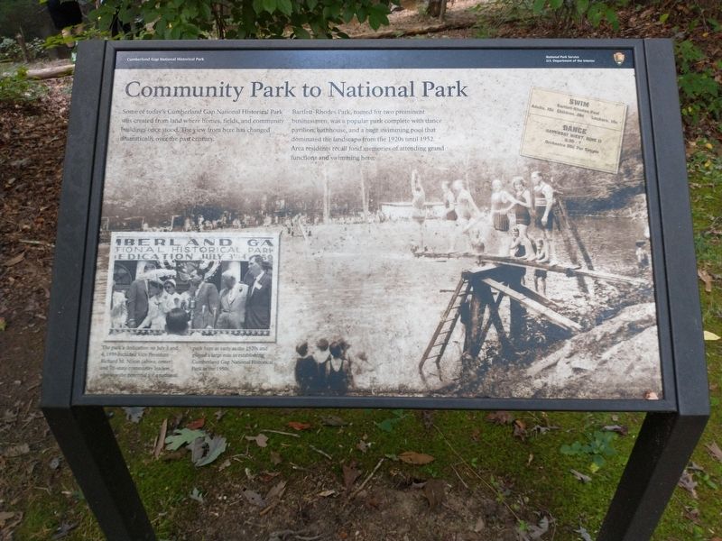 Community Park to National Park Marker image. Click for full size.